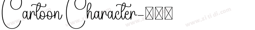 Cartoon Character字体转换 Cartoon Character字体转换